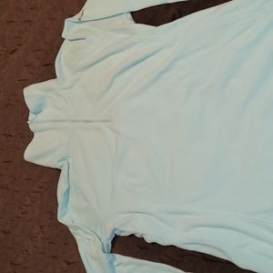 Half zip fleece, light green, size L